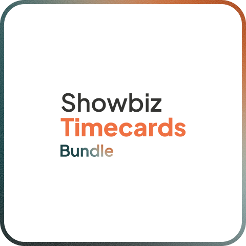 Showbiz Timecards - Bundle